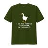 Inspiriert von Untitled Goose Game Ich bin der Schrecken, der in der Nacht schnattert T-Shirt vintage gewaschen Unisex dehnbar Designer-Kleidung