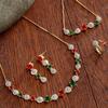Jewellery Set for Women American Diamond Combo of Necklace Set with Earrings, Bracelet and Ring for Girls and Women