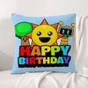 Game Sprunki Cushion Cover Natural Linen Pillowcase Set AllinOne Decor Cushion Cover for Sofa Bedroom Chair