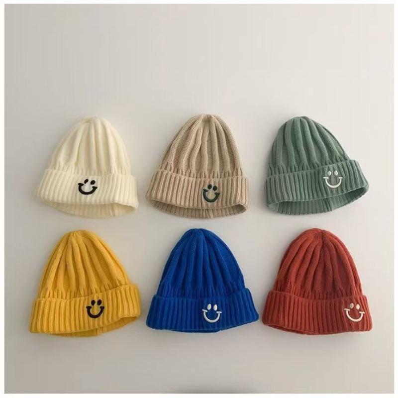 Baby Wool Hat Autumn and Winter Knitted Warm Baby Hat Versatile Boys and Girls Pullover Hat