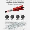 High Performances Rivet Guns Adapter Conversion Head with 100 Rivets Enhances Grip Stability for Professional Metal Work