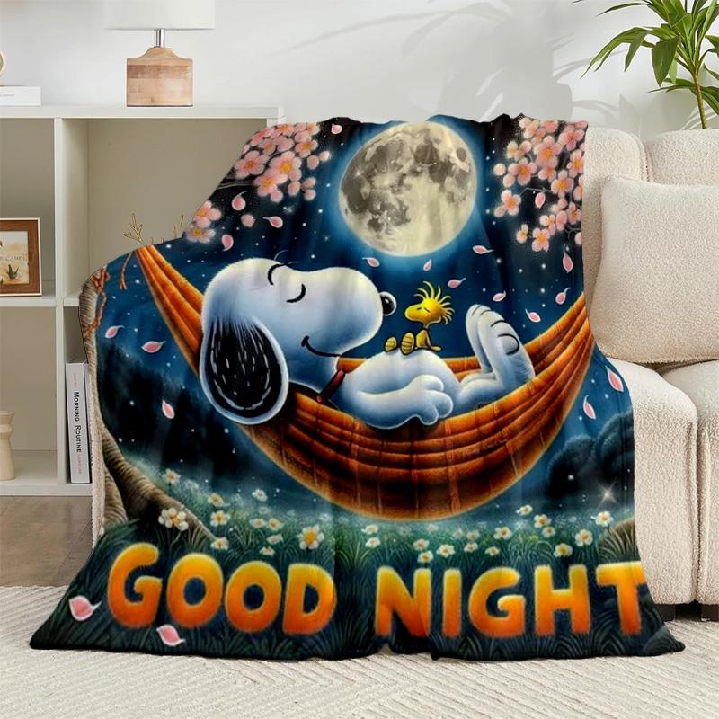 1PC Cute Dog Sweet Dreams Flannel Blanket Gift, Suitable for Both Men And Women, Soft Ideal for Beds And Sofa, Birthday Or Christmas Gift