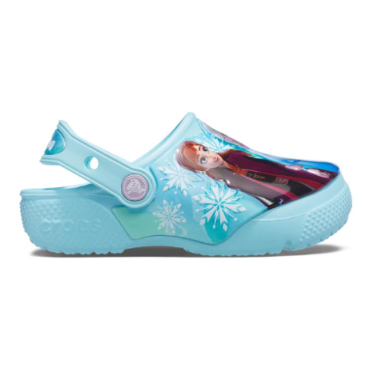 Frozen 2 X Crocs Clog Toddler Fun Lab - Anna And Elsa Kids Sneakers Blue Ice-Blue 206804-4O9