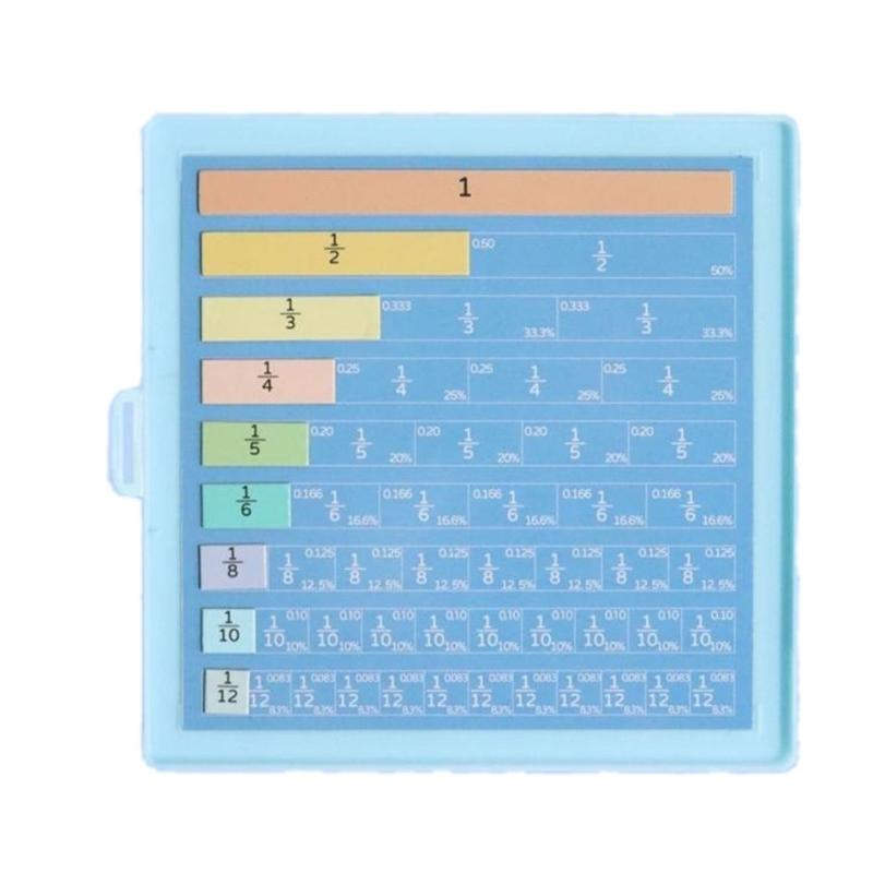 Wooden Magnetic Fraction Learning Kits For Elementary Students Educational Math Manipulatives
