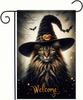 Double Sided Vertical Ag - 12x18 Halloween Cat Garden Ag for Outside, Fall Holiday Outdoor Decorative Ag UUL EEZ
