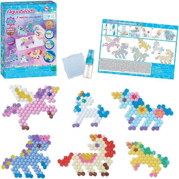 Enhörningarnas vänskapskit - AQUABEADS - 800 pärlor - Från 4 år