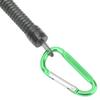 Aluminum Fish Grip, High-Density EVA Material Handle Grip with High Elasticity Hanging Rope and Carabiner, for Home Use (Green)