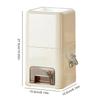 Rice Dispenser Flour Rice Bin Large Capacity Food Bin Keeper Box Organizer Bucket For Kitchen Pantry Freezer Outdoor Livestock