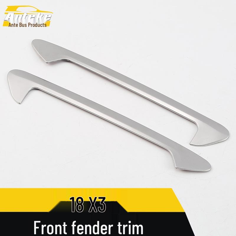 Stainless Steel Fender Trim & Door Accent Set for 18 X3