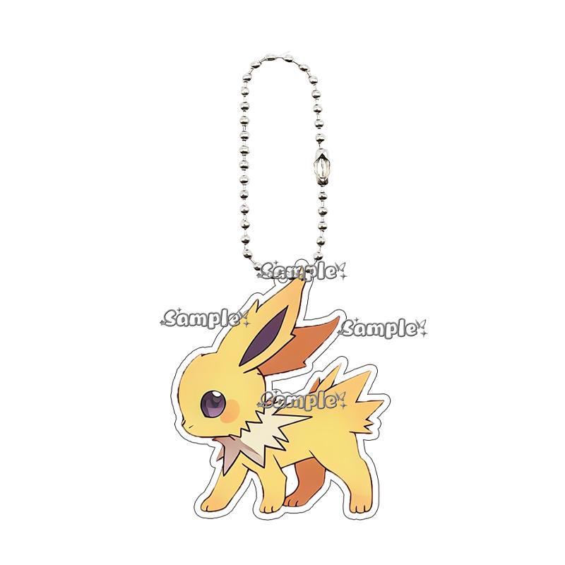 PKM Umbreon Jolteon Glaceon Vaporeon Eevee Anime Cartoon Accessory Acrylic Keychain Backpack Decoration Charm Pendant Gifts Toys