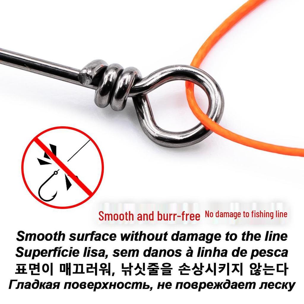 Stainless Steel Fish Clip: Strong Lure Connector with Quick Pin and Enhanced Strength for Sea Fishing.