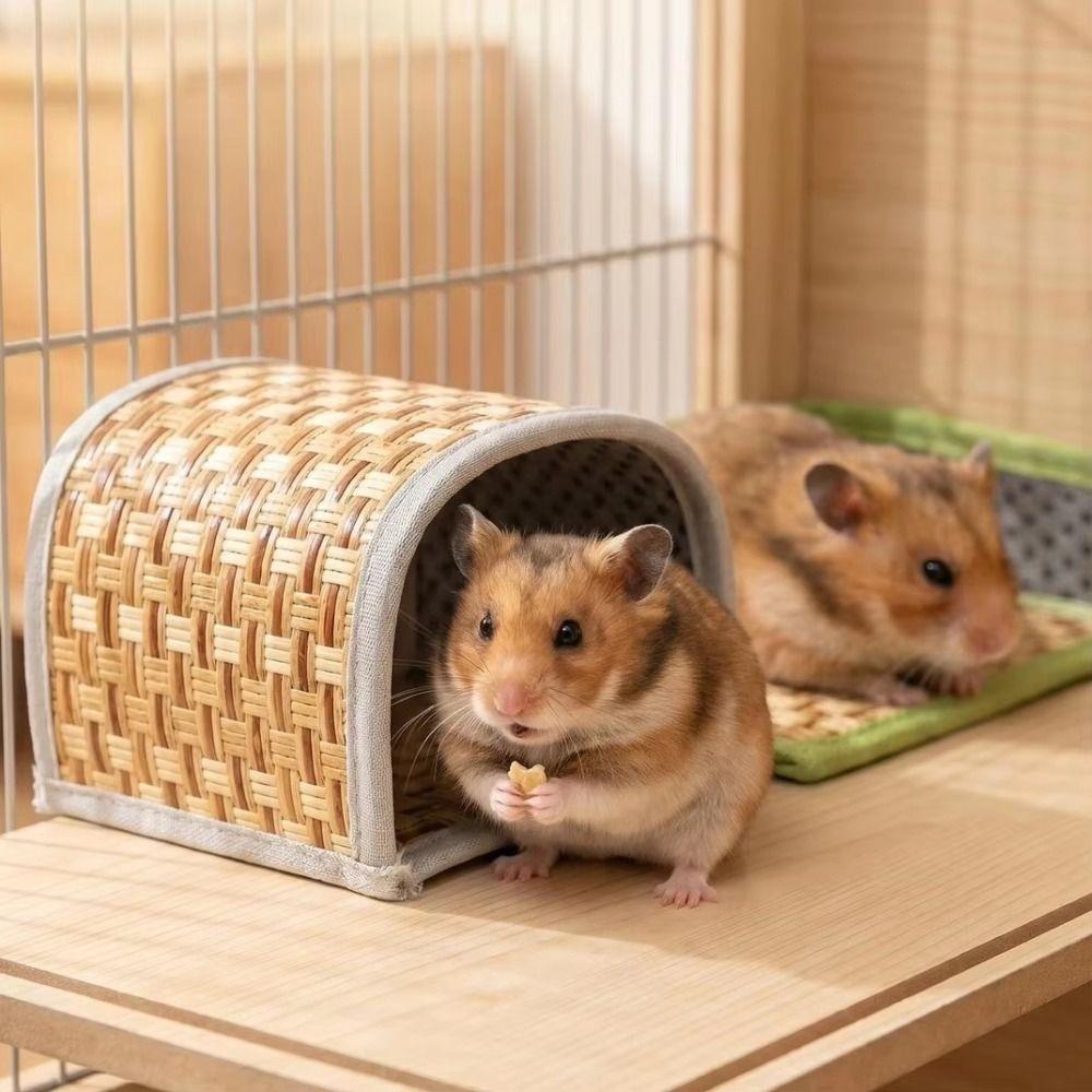 Small Pet Habitat Small Pet Tunnel Hideout Cooling Small Animal Nest Hamster House Summer Resting