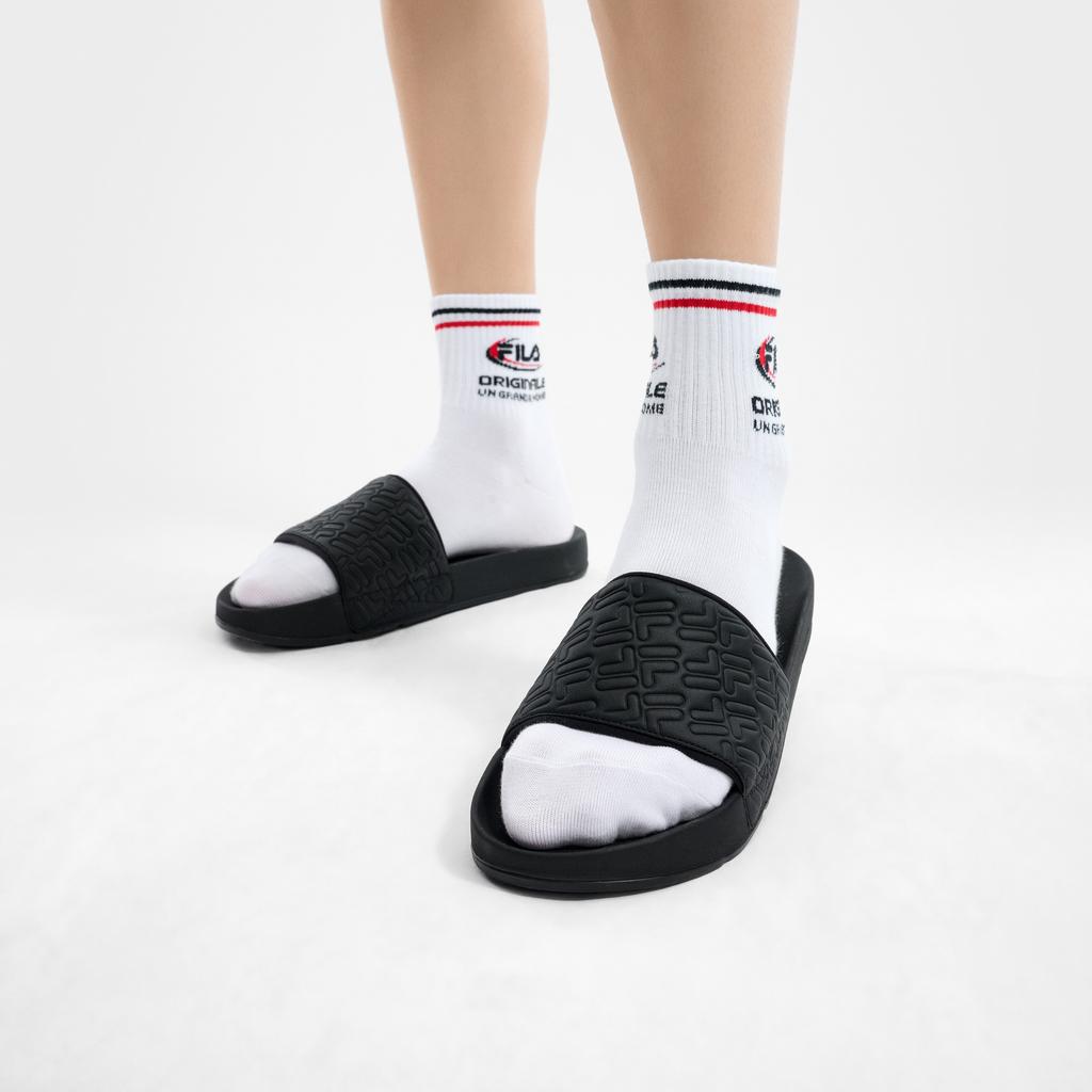 Fila Drifter Retro Fashion Versatile Comfortable Casual Slip-On Sandals Men Footwear Black F12M422504FBK