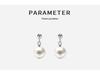 Exquisite Korean Style 999 Pure Silver Pearl Dangle Earrings for Women - Niche Design, High-End Ear Jewelry