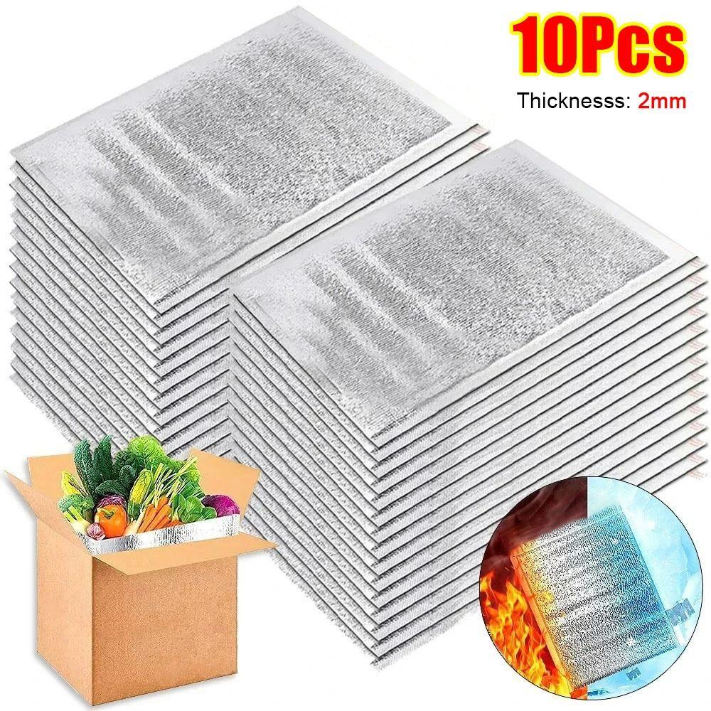 10Pcs/Pack Ice Cold Warm Aluminum Foil Bag Food Thermal Packing Insulation Bag Delivery Carrier 2mm Cooler Bag Drink Storage