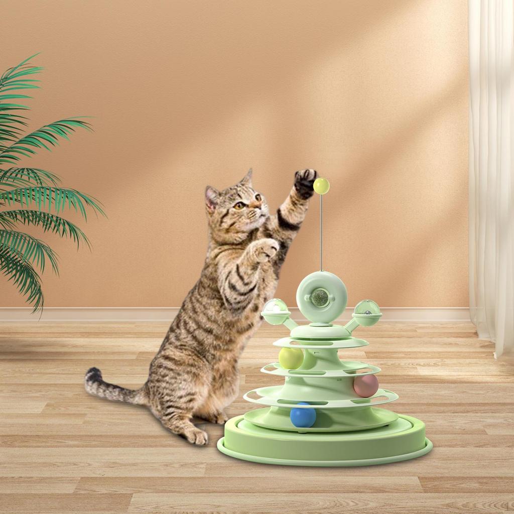 Katzen-Spielzeugtunnels für 3 Stück Puzzle-Drehbälle