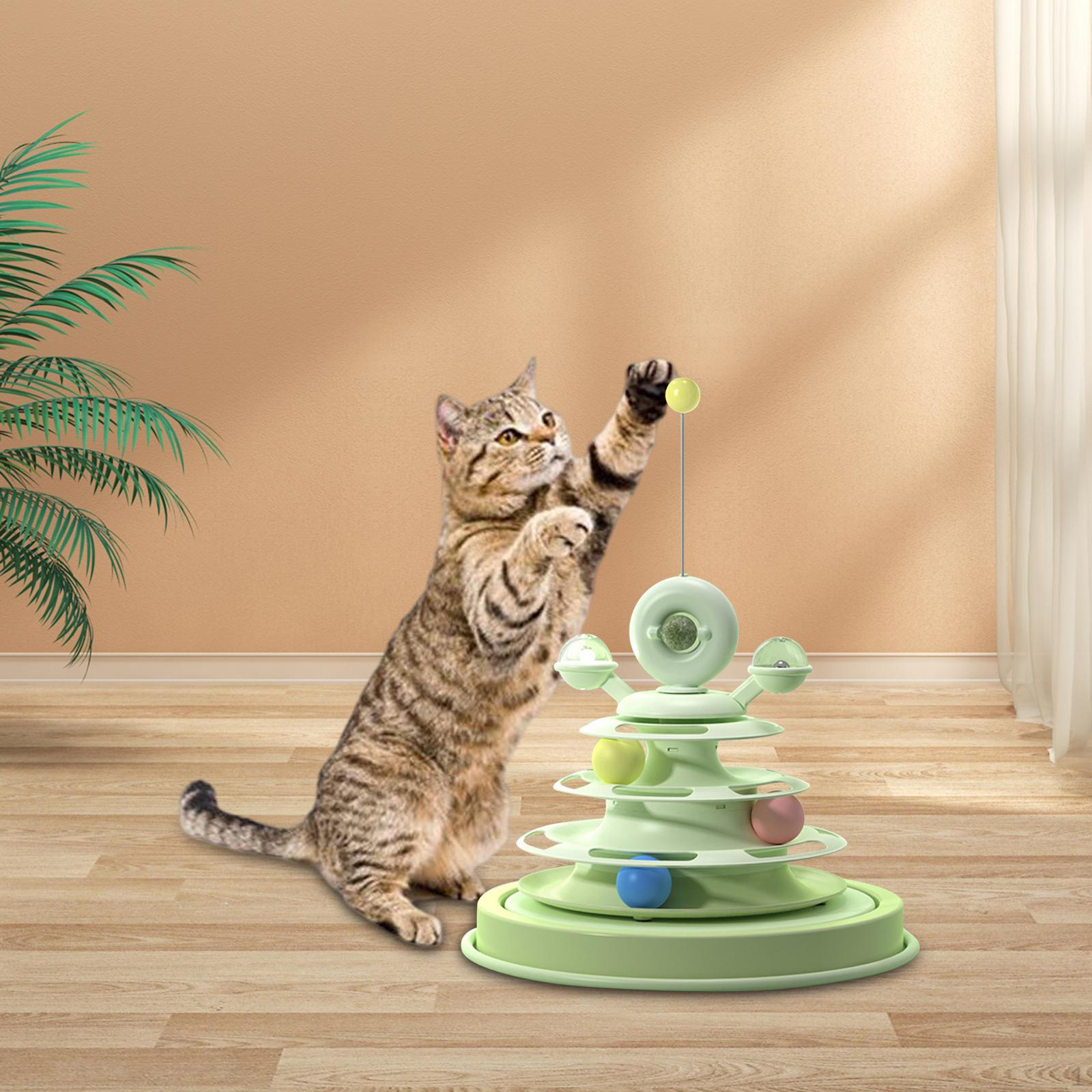 Игровые туннели для кошек, 3 шт., головоломка, вращающиеся шарики