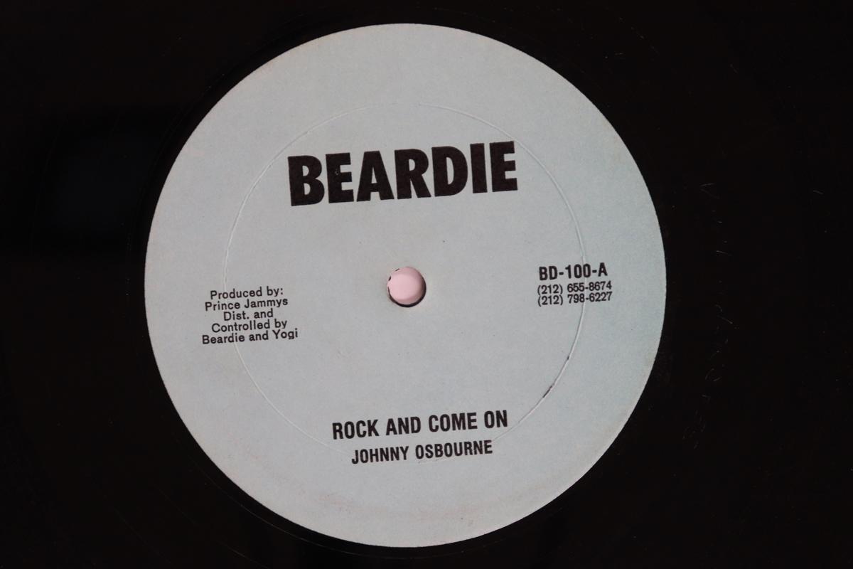 

12inch Record JOHNNY OSBOURNE PAPA TULLO Rock And Come On Out A Line BD100 BEARDIE US Reggae Ska Dub Used