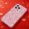 Strahlend Pinkes Mädchen G-Glitzer Handyhülle Für iPhone 17,16,15,14,13,12,11 Pro,Max,Plus,X,XS,XR,SE4,E Mini Klare Abdeckung