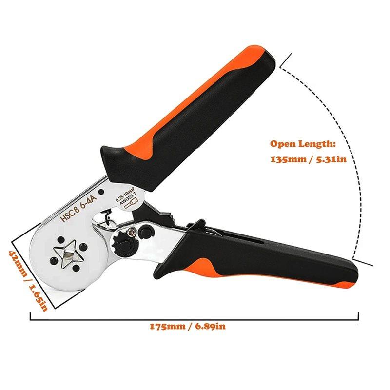 B97A-Ferrule Crimping Tool HSC8 6-4A Electrical Crimper Crimping Plier For Wire End Crimp Tube Terminal Circuit Repair