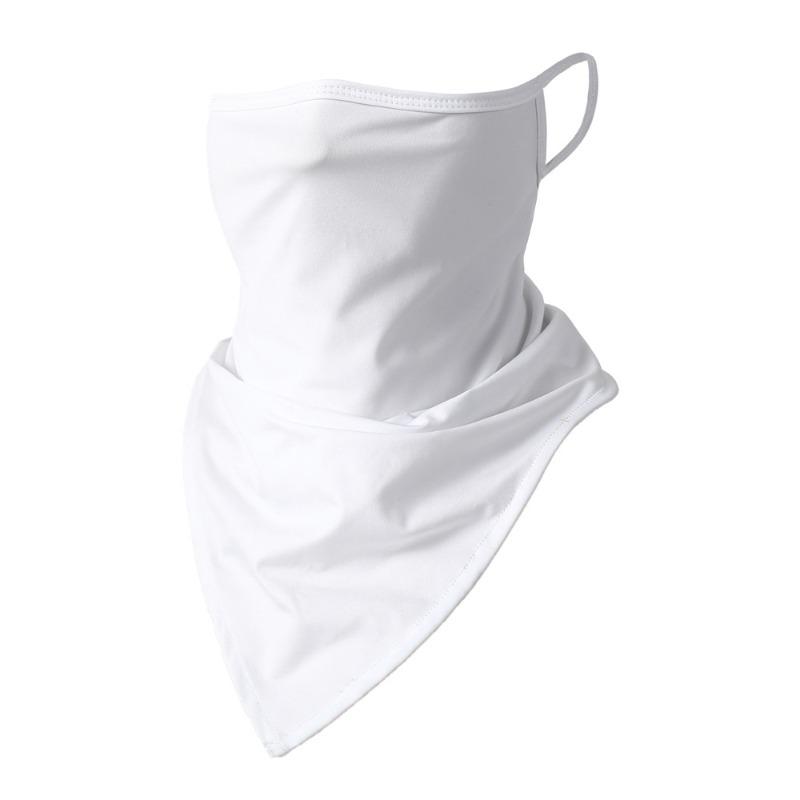 Cycling Triangle Scarf Face Mask Sports Ear Hanging Ice Silk Triangle Scarf Outdoor Multi Functional Sunscreen Face Mask
