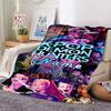 Customiz Name Personality Kpop Demon Hunters Blanket Soft &Warm Sofa Office Bed Travel Lunch Break Blanket, Gift Suitable All Seasons