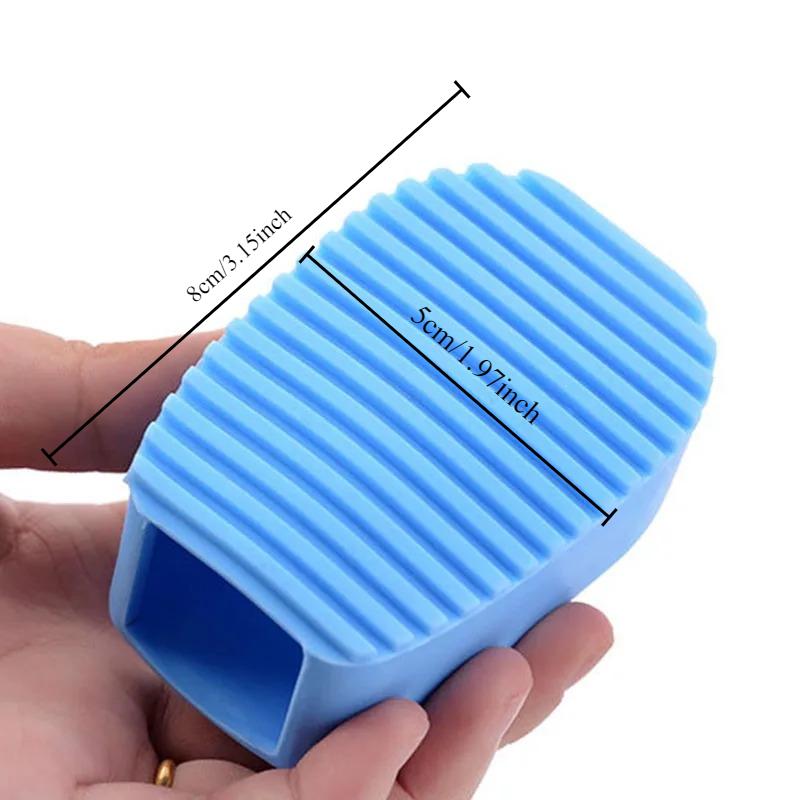 Candy-colored Hand-held Silicone Washboard Mini Washboard Cleaning Brush Non-slip Bathroom Laundry Tool Washing Machine Portable