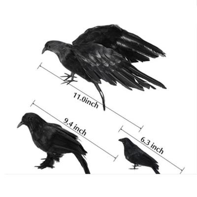 Feathered Crow Simulated Wings: Halloween & Easter Festival Prop