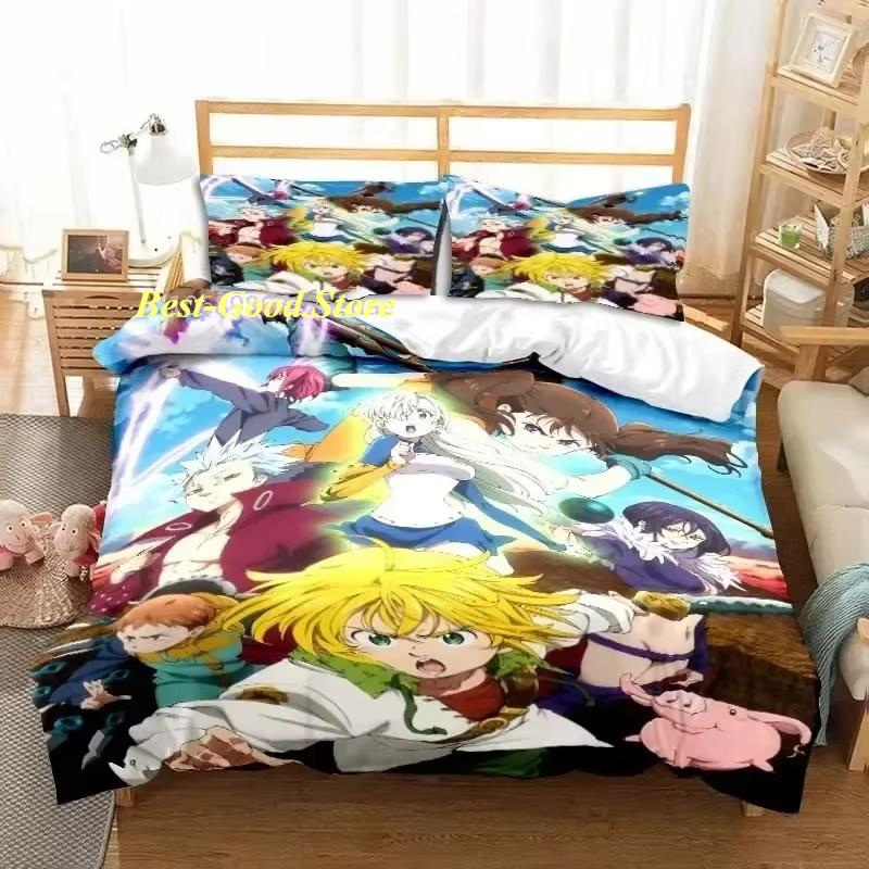 3D Anime The Seven Deadly Sins All Season Twin Bedding Set Comforter Set Bed Duvet Cover Double King Comforter Cover