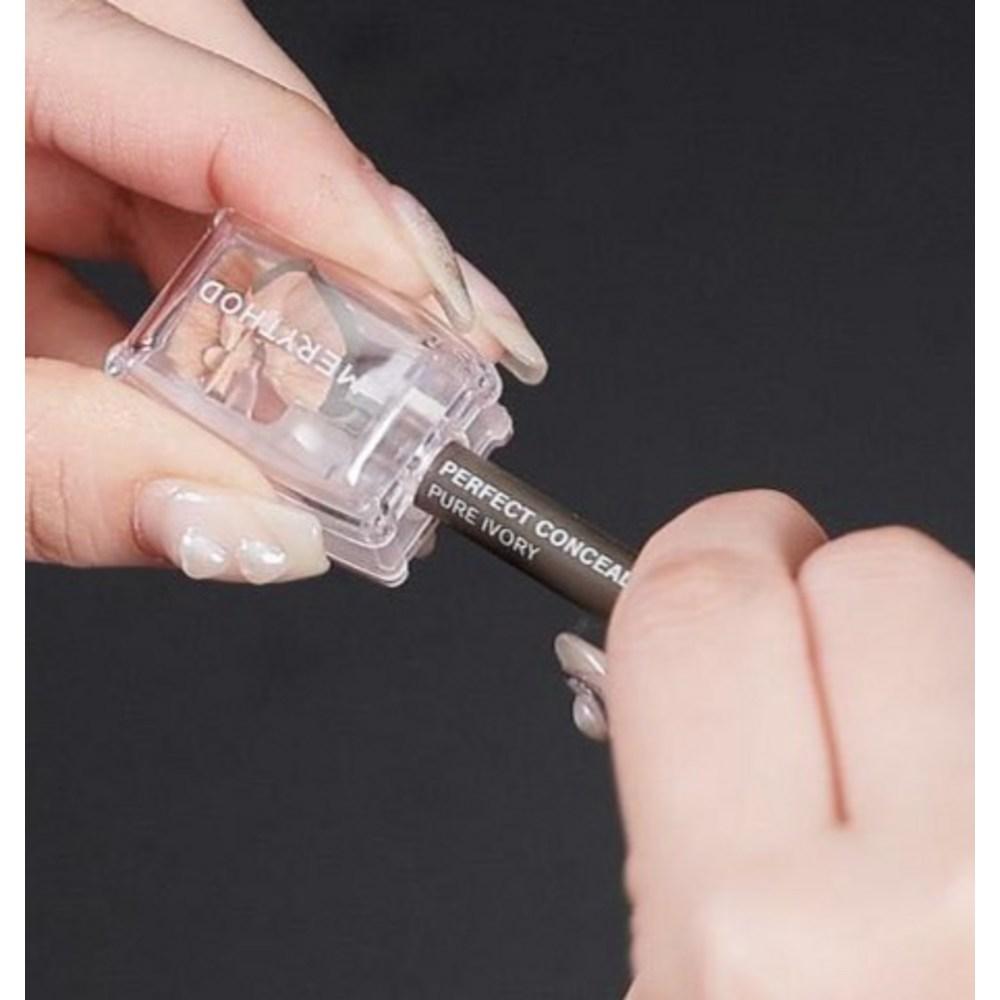 Merry Saw Perfect Concealer Pencil 1.9g + Pencil Sharpener Set, 01 Pure Ivory, 1 set