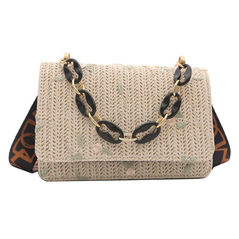 

Fashionable Small Shoulder Bag For Women In Vibrant Colors With Acrylic Chain And Lock чорний