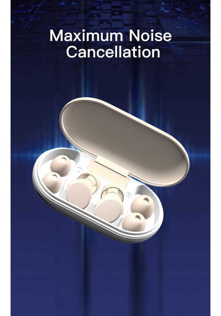 Adjustable Pressure-Relief Noise Cancelling Earplugs for Sleep