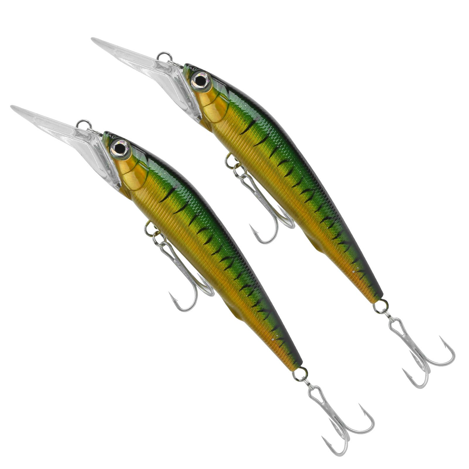 2 шт. Пластиковая искусственная имитация глубоководной приманки-минноу, приманка, рыболовный аксессуар2#