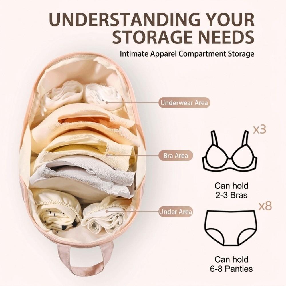 Shell-shaped Underwear Storage Bag Bra Socks Organizer Polyester Handheld Storage Bag Clothing Organizer Bag Luggage Packing