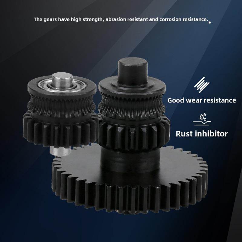 DLC Nano Coating Hardened Steel Extruder Gear Kit Wear Resistant Precise Feeding Upgrade Parts for 3D Printer