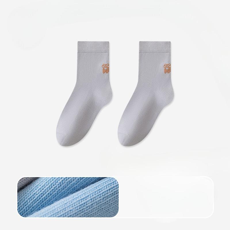 Female Autumn Cartoon Cute Cat Sweat Absorbing Deodorant Boneless Anti Pilling Socks