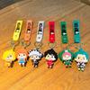 Anime One Piece Keychain Cute Luffy Sabo Resin Action Key Ring Car Backpack Decor Key Chain Gifts