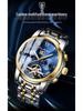 TikTok Trending Men's Automatic Waterproof Stainless Steel Luminous Skeleton Watch