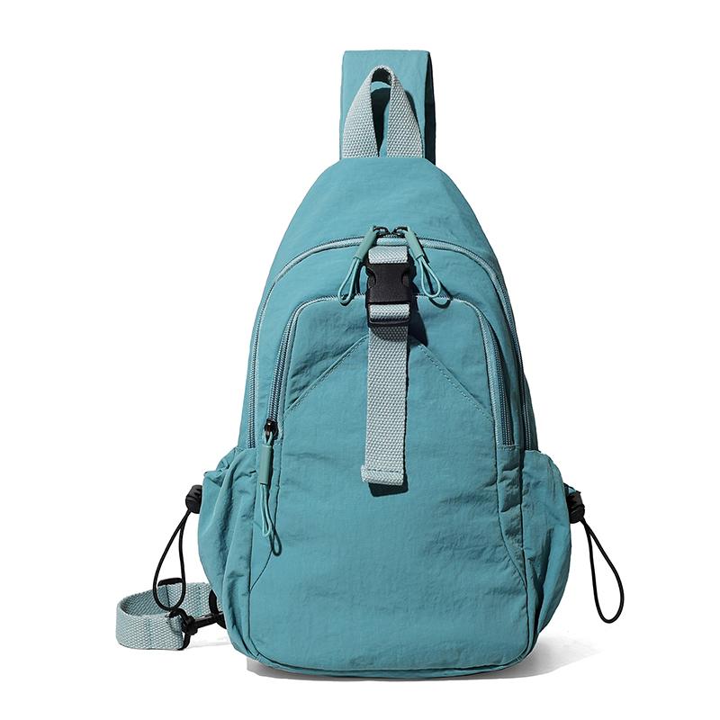 

Chest Bag Women s Multifunctional Shoulder Crossbody Bag Lightweight Water-repellent Nylon Bag синій