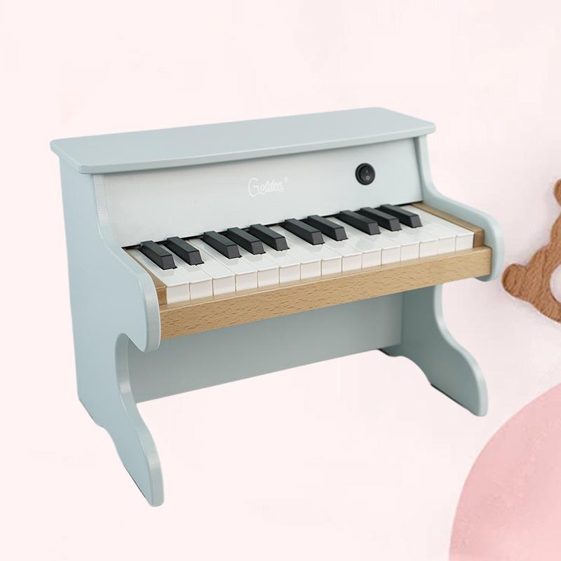 Wooden children's piano infant boy girl baby 18/25/37 key entry electronic keyboard can play parent-child birthday gift