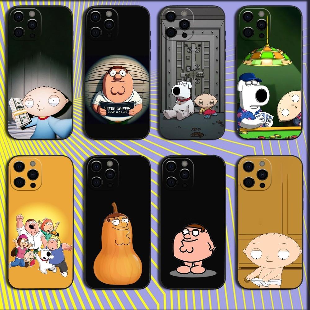 F-Family Grappige Kerel Telefoonhoesje Voor iPhone 16,15,14,13,12,11,Pro,X,XS,Max,XR,Plus,Mini Zachte Zwarte Cover