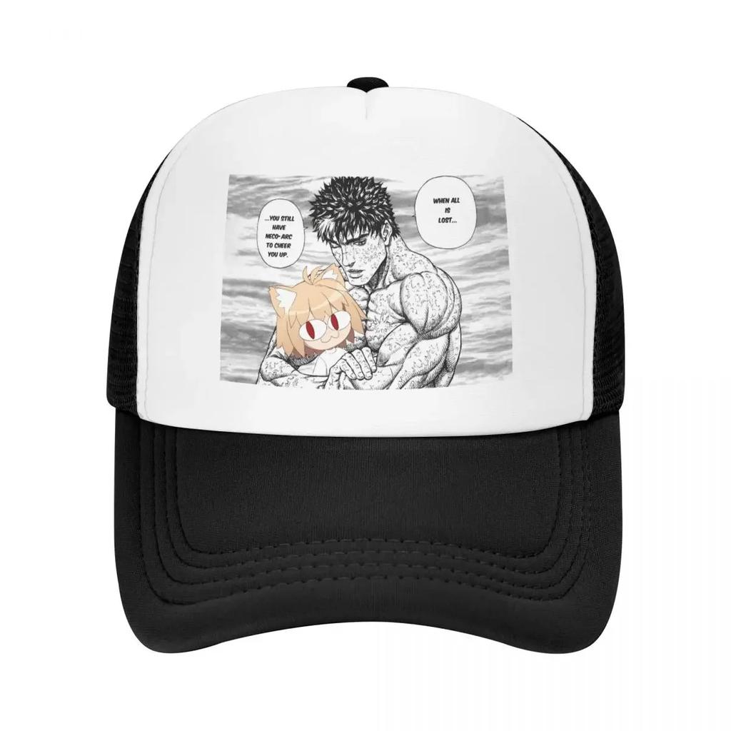 Custom Classic Berserk With Neco Arc Baseball Cap Unisex Women Adjustable Trucker Hat Sun Protection Snapback Trucker Cap