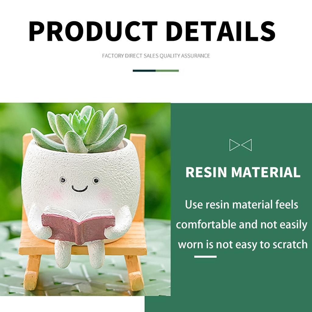 Rocking Chair Flowerpot, Suitable For Both Indoor And Outdoor Plants, Fun Vase Adds