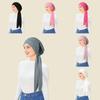 Muslimischer vorgebundener Turban mit Schwanzbindung Hijab Hut Kopfbedeckung Chemo-Mütze für Damen Kopfbedeckung Bonnet Mujer