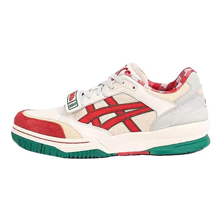 Asics Gel-Spotlyte Low V2 National Domination Trendy Casual Low-Top Retro Basketball Shoes Unisex Sneaker Beige Red 1203A366-100