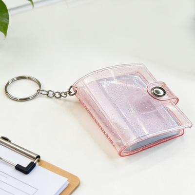 Saklama Kitabı Mini Fotoğraf Albümü Anahtarlık Çıtçıtlı Tasarım Taşınabilir 16-24 Fotoğraf Kapasiteli Kompakt Boyut Minyatür Resim Albümü