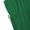Women Strap Sleeveless Pleated Thin Halter Solid Color Lace Up Dress