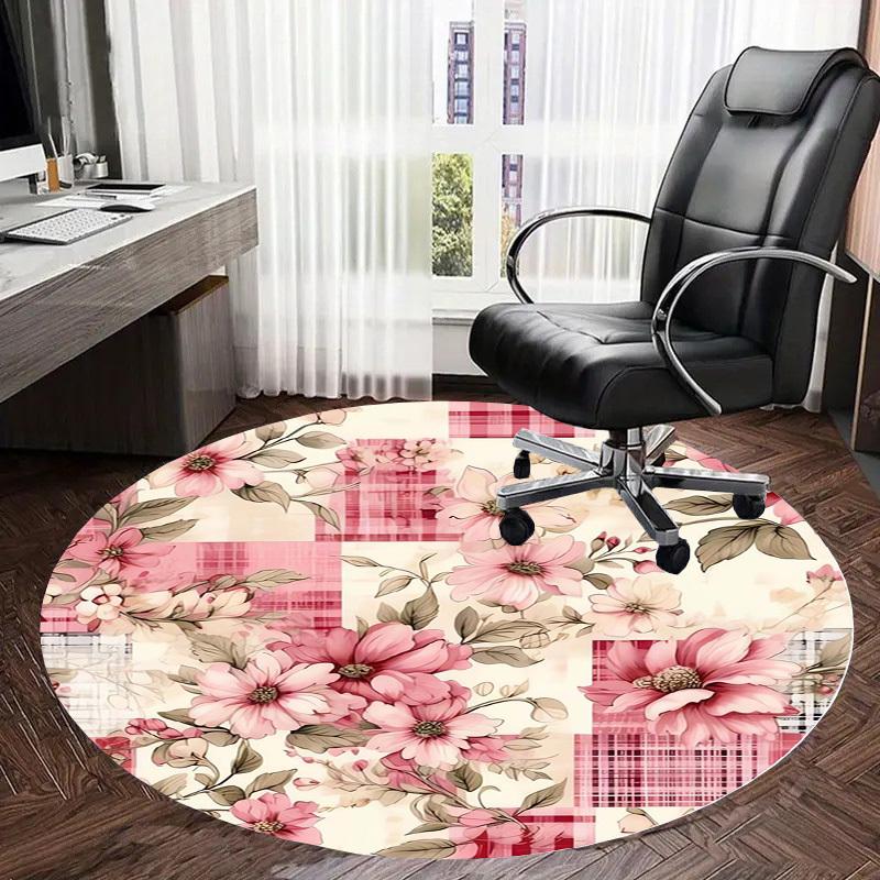 1pc Office Carpet Chair Mats Floral Patchwork Pattern Perfect for Decorating Office Chairs, Living Rooms, Or Bedrooms