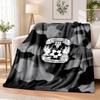 Coventry City Football Printed Flannel Blanket Warm Comfort Bed Throw For Indoor Home Decoration