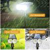 8W Upgraded Solar Landscape Light IP67 Waterproof Dusk-to-Dawn RGB White Warm White Solar Spotlights Wall Lights for Driveway 10LED